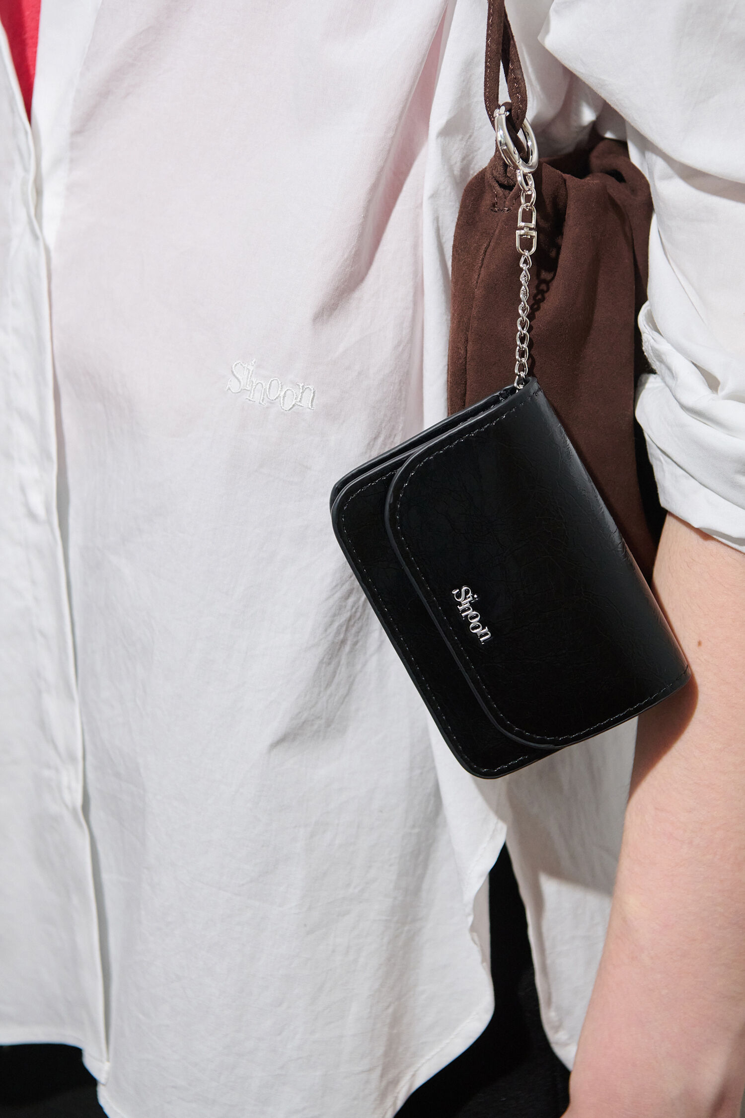 ☆sinoon☆ Sinoon Logo Card Wallet White Sinoon】☆ 韓国人気 ☆ Sinoon Logo Card Wallet ☆ 5 COLOR