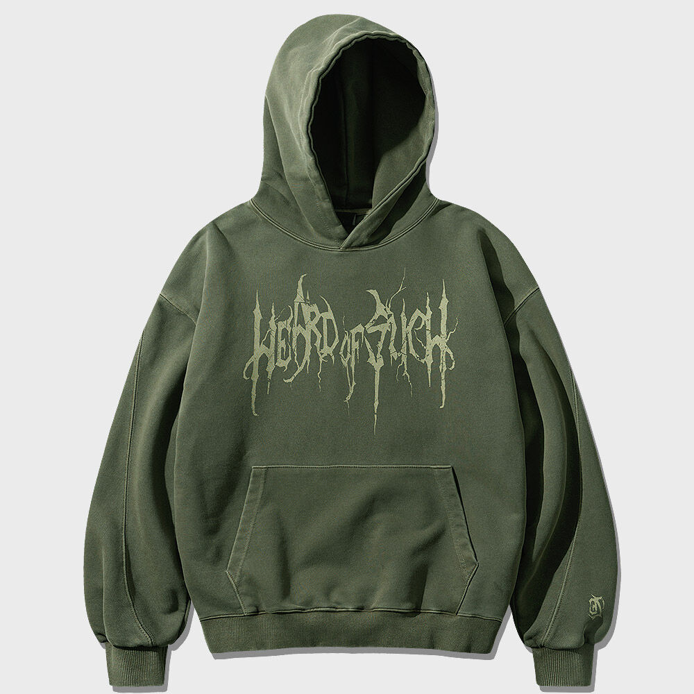 Wing Offshoot Logo Pullover Hood - Wine - 감도 깊은 취향