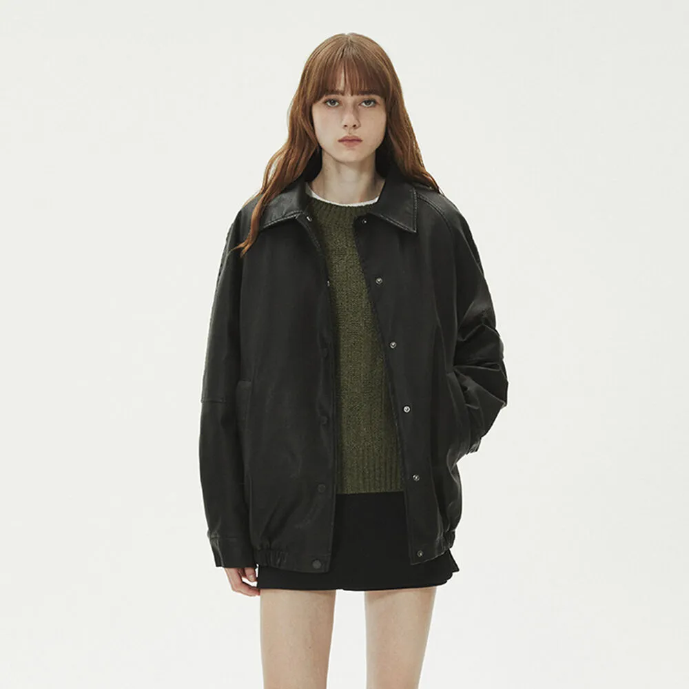NATURAL WASHED LEATHER PADDING_BLACK - 감도 깊은 취향 셀렉트샵 29CM