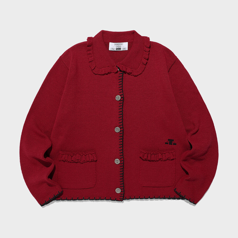 Rosy Monster 赤 フリル カーディガン Fサイズ