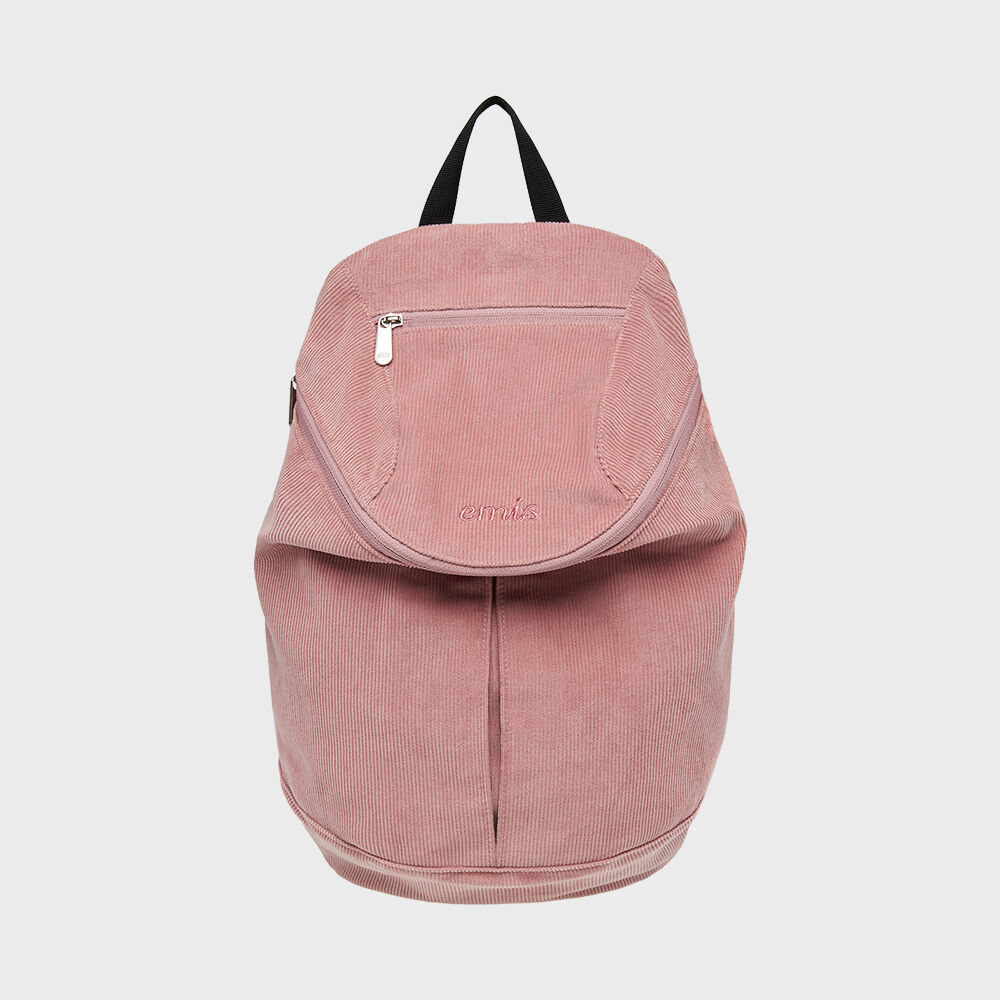 EMIS★[24FW新作] CORDUROY ZIP AROUND BACKPACK CORDUROY ZIP AROUND BACKPACK-BLACK - EMIS