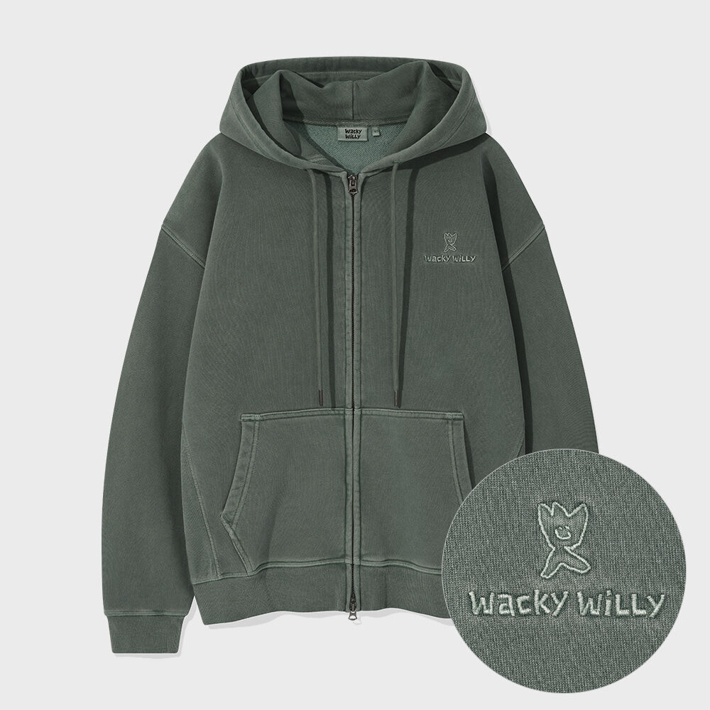 ★人気★【WOOALONG】★WAL signature stitch hood zip-u.p★ WAL signature stitch hood zip-up - WOOALONG | 60% - Asian