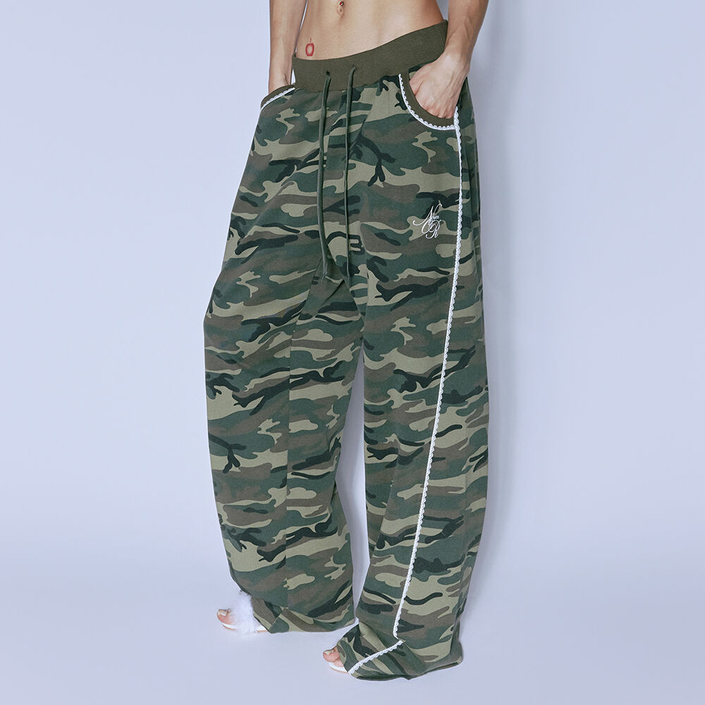NF] WESTERN STITCH LINE JOGGER PANTS (WHITE)_F23QD845 - 감도
