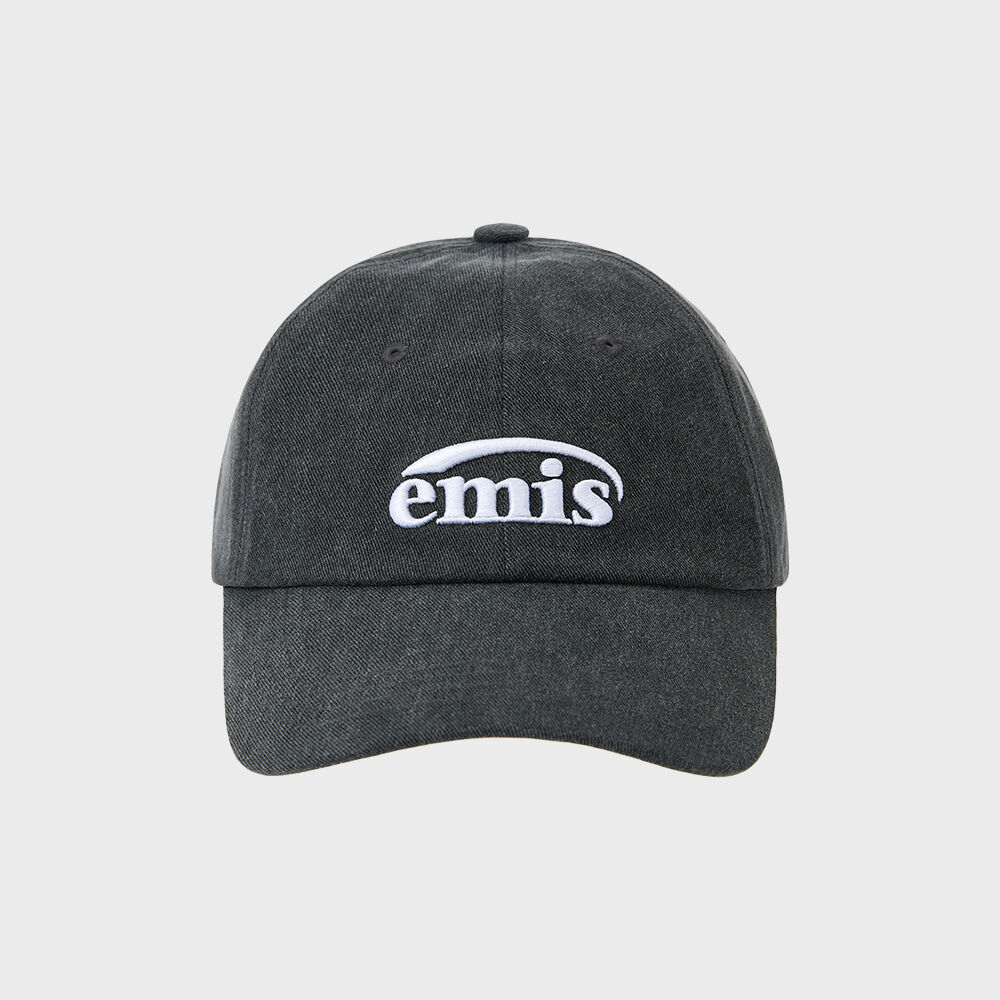 VINTAGE BUTTERFLY BLINK BALL CAP_CHARCOAL - 감도 깊은 취향