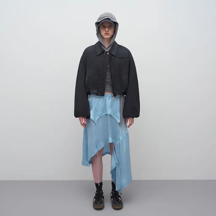 SPRAY WASHED CROPPED PADDED JACKET - 감도 깊은 취향 셀렉트샵 29CM