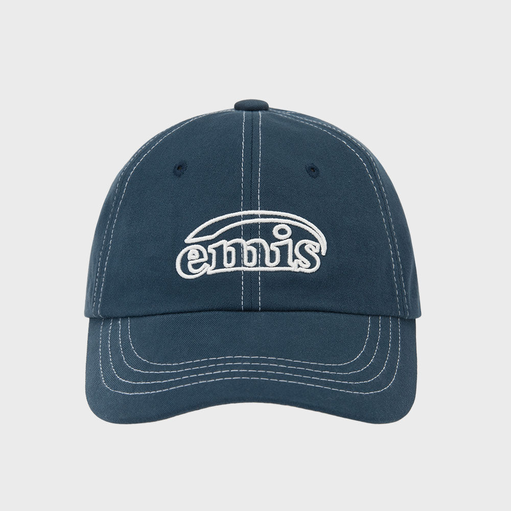 ★EMIS★ WASHED DENIM BALL CAPGRAYBLACK m1037_1334350 WASHED DENIM BALL CAP-GRAY/BLACK - EMIS