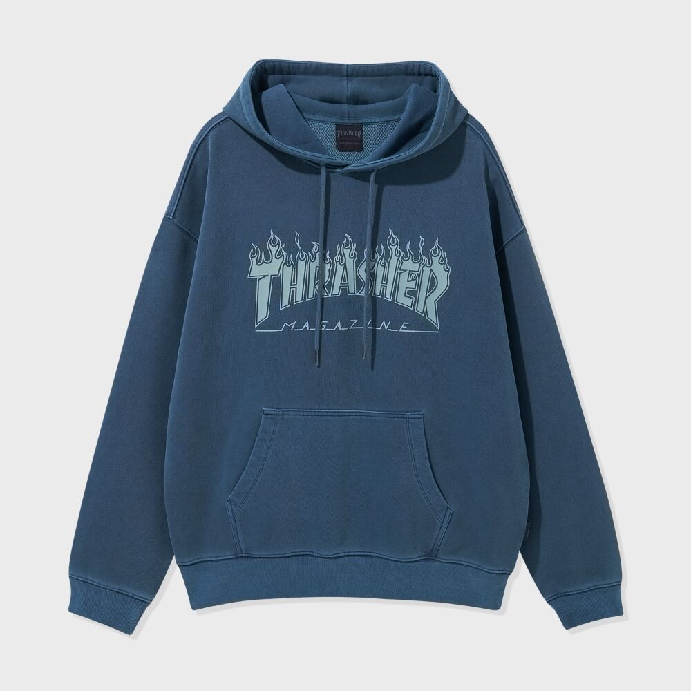 スウェット・トレーナー YESEYESEE YES Fadeout Skull Hoodie Cobalt Blue YS243TSWHO03C Y.E.S Fade-out Skull Hoodie Cobalt Blue - 감도 깊은 취향