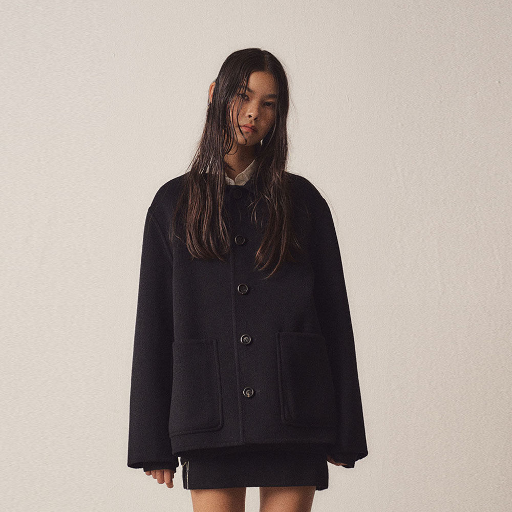 ジャケット on&on Round Neck Handmade Wool Jacket NEW4WJ913_10 Designer fashion, Seoul-fully created | W Concept