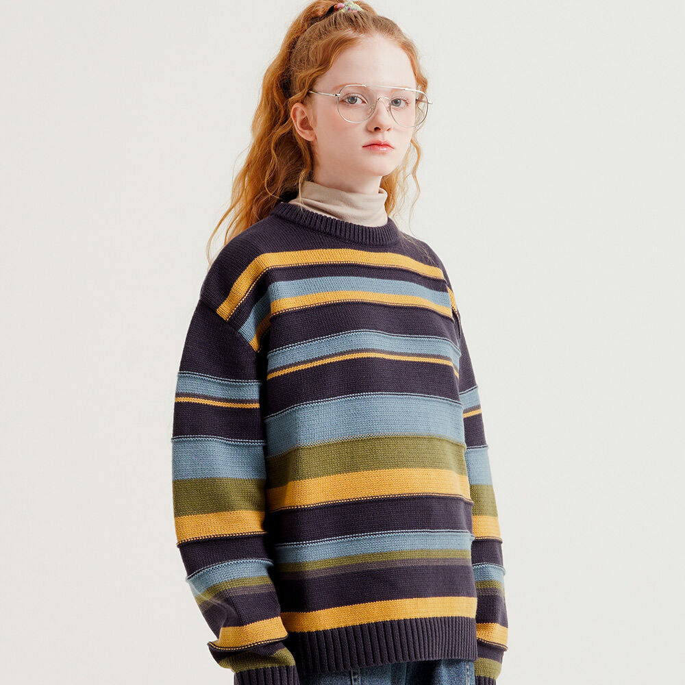 ★MAINBOOTH★Oceanwave Stripe Sweater(GREEN NAVY)★正規品 Arthur Sweater Button Down – Marine Layer