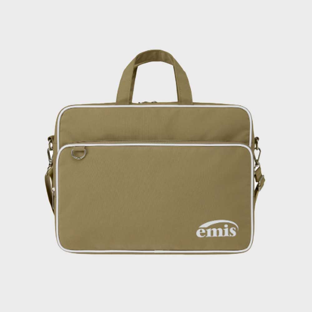 【EMIS】 NYLON ZIP-POCKET MESSENGER BAG : SKY BLUE NYLON ZIP-POCKET MESSENGER BAG-SKY BLUE - EMIS