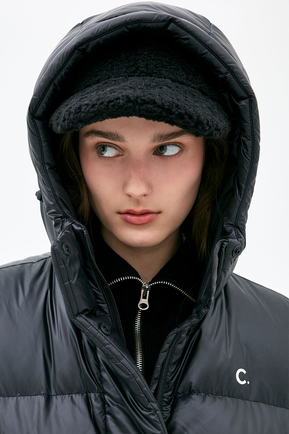 [Clove]★24FW★韓国人気★Hood Down Vest 24FW clove] Hood Down Vest (Black) - 감도 깊은 취향 셀렉트샵