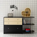 투톤 선반 서랍장