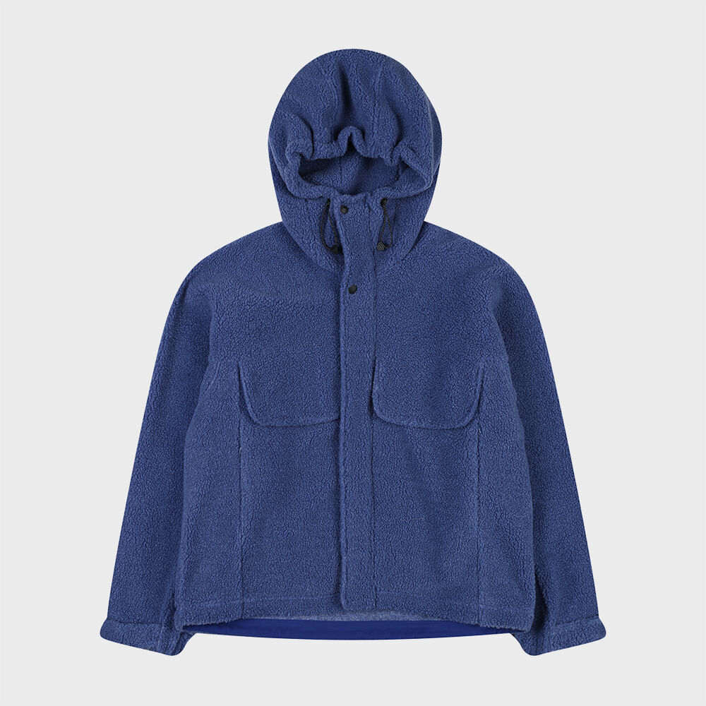 【CLOVE】 Gingham Boa Fleece Jacket /追跡付 클로브(CLOVE) [24FW clove] Gingham Boa Fleece Jacket (Blue