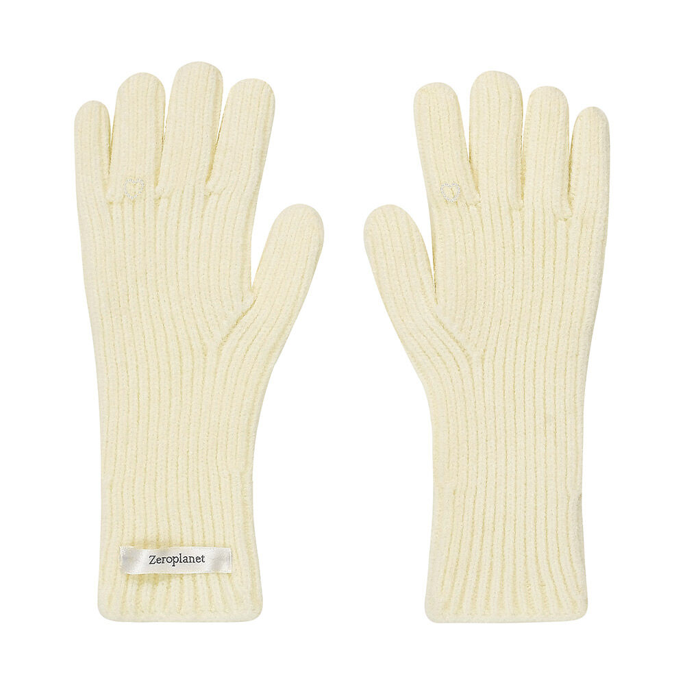 【OVERDUEFLAIR】soft cashmere gloves _cream butter SOFT CASHMERE GLOVES _CREAM BUTTER - overdue flair