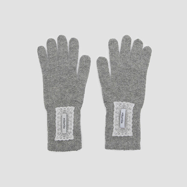 ROLAROLA★大人気★LACE LABEL ANGORA GLOVES rolarola-LACE LABEL ANGORA GLOVES BLACK│삼성물산 온라인몰