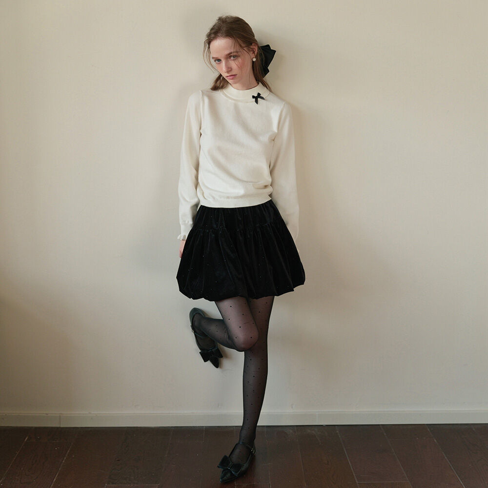 ワンピース Cancan shirring mini skirt ivory MUSINSA | SOMEWHEREBUTTER Cancan shirring mini skirt - ivory