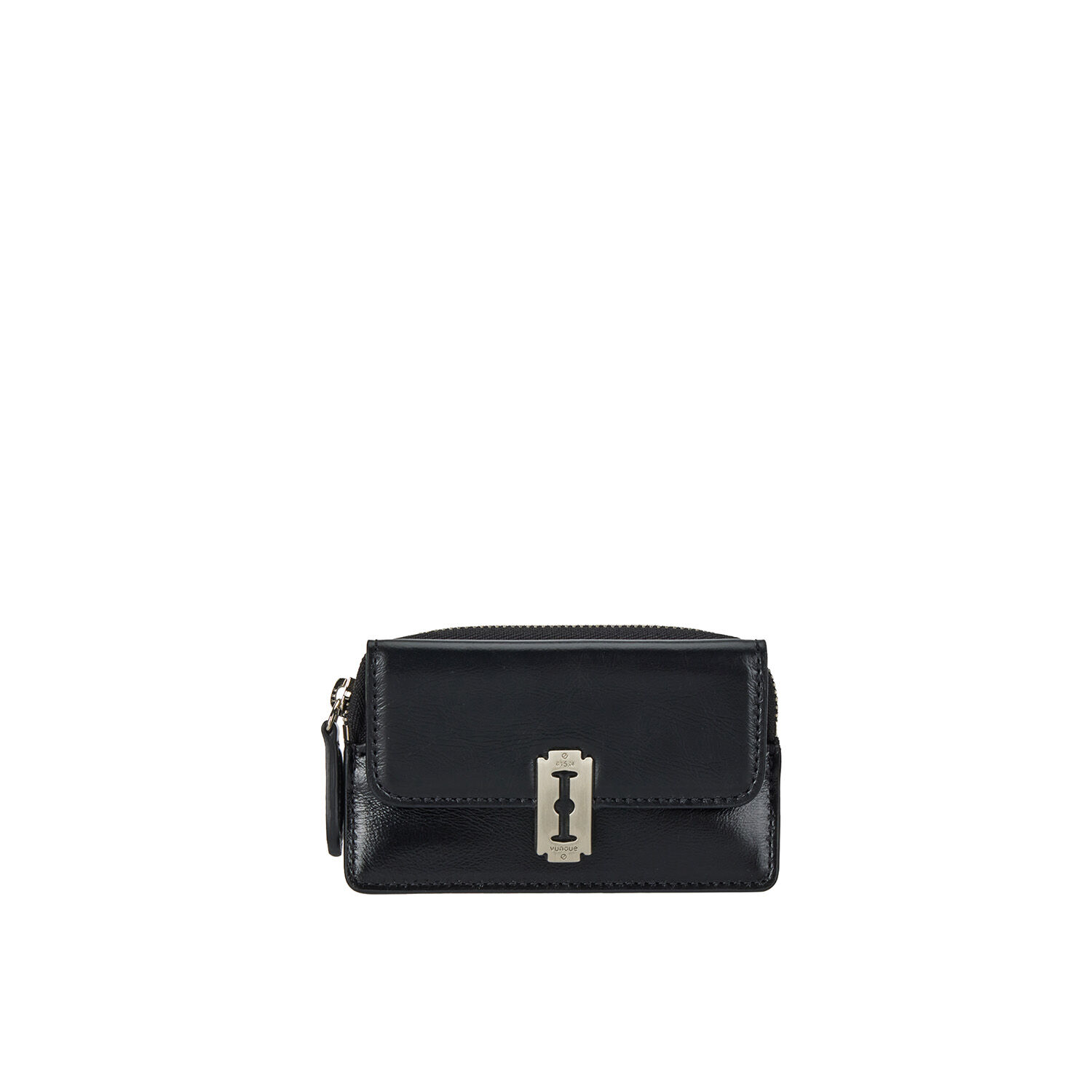 [vunque] Perfec Slim Zipper Card Wallet Black / 韓国発 Perfec Slim Zipper Card Wallet (퍼펙 슬림 지퍼 카드지갑