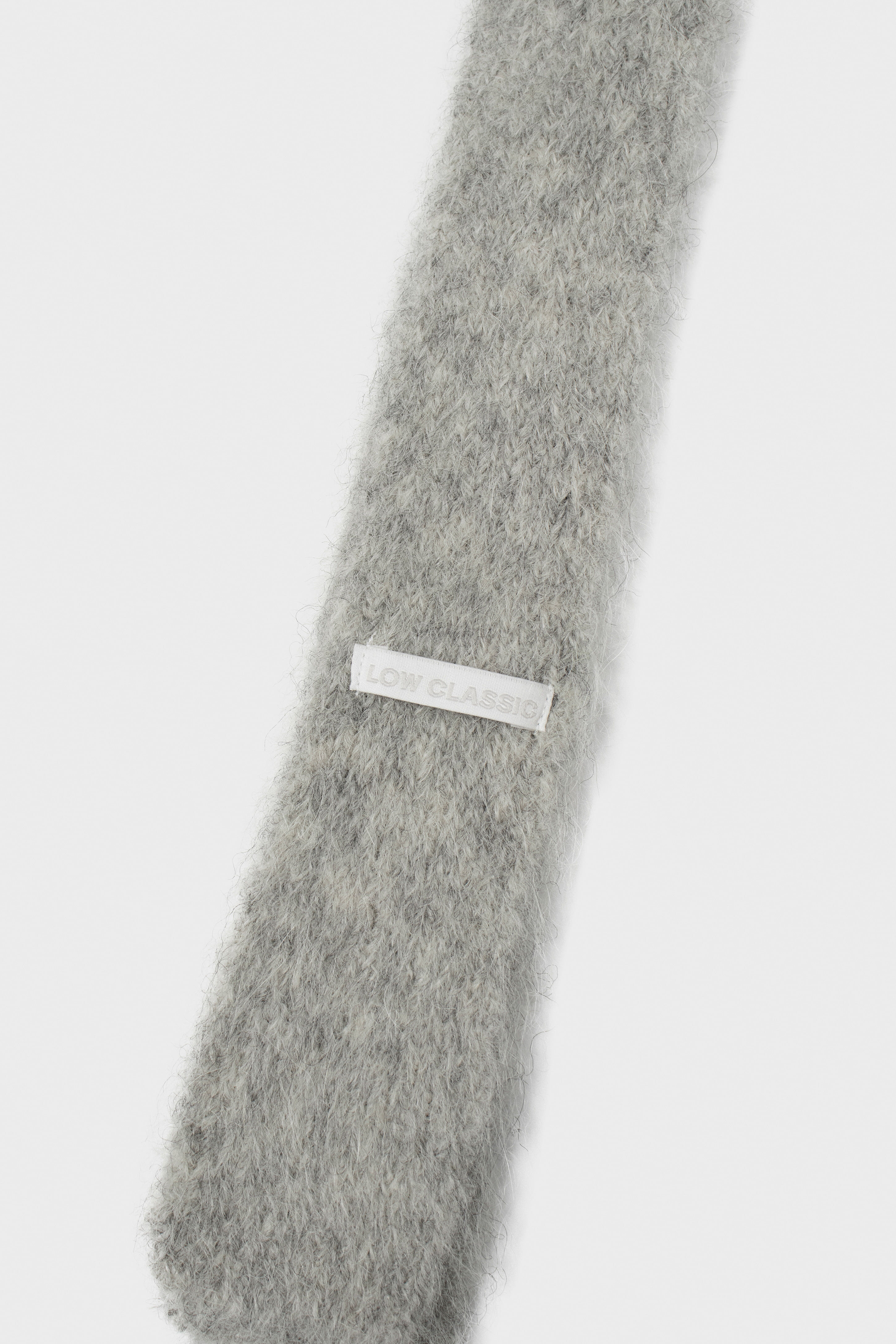SOFT ALPACA SLIM MUFFLER_LIGHT GREY_LC244MF02LG - 감도 깊은