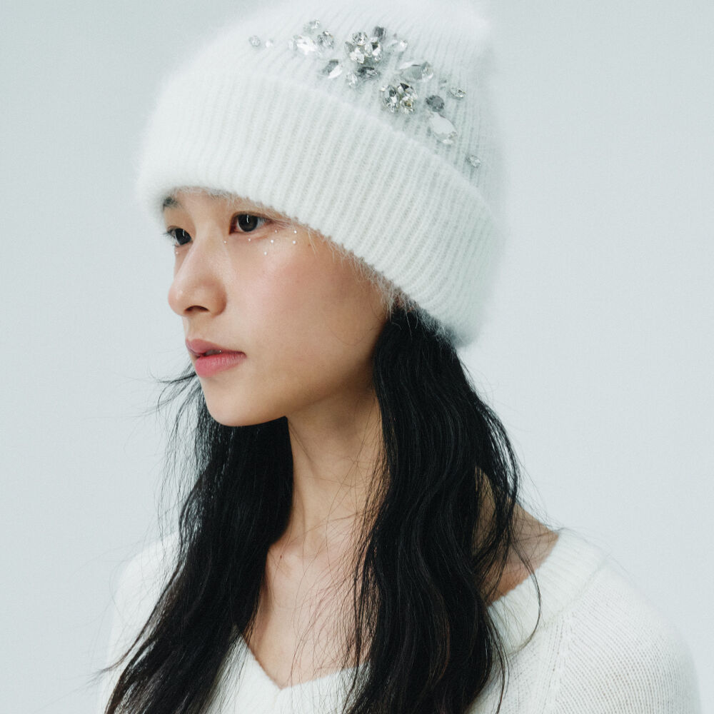 OVT-U☆Ribbon Soft Angora Beanie OVT-U☆Ribbon Soft Angora Beanie (ニットキャップ・ビーニー