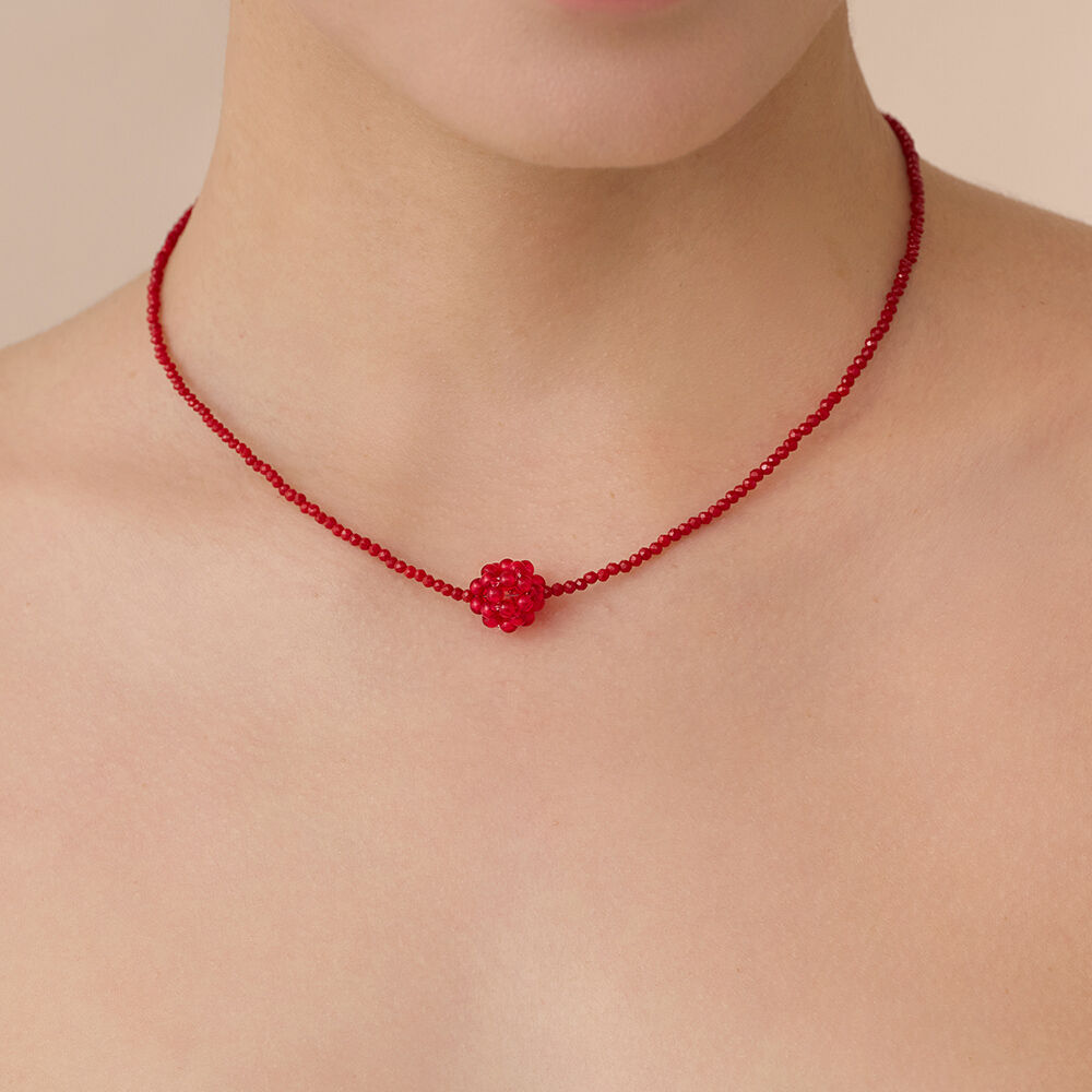 ★HAS★ HU003 Red beads ball necklace HU003 Red beads ball necklace - 감도 깊은 취향 셀렉트샵 29CM