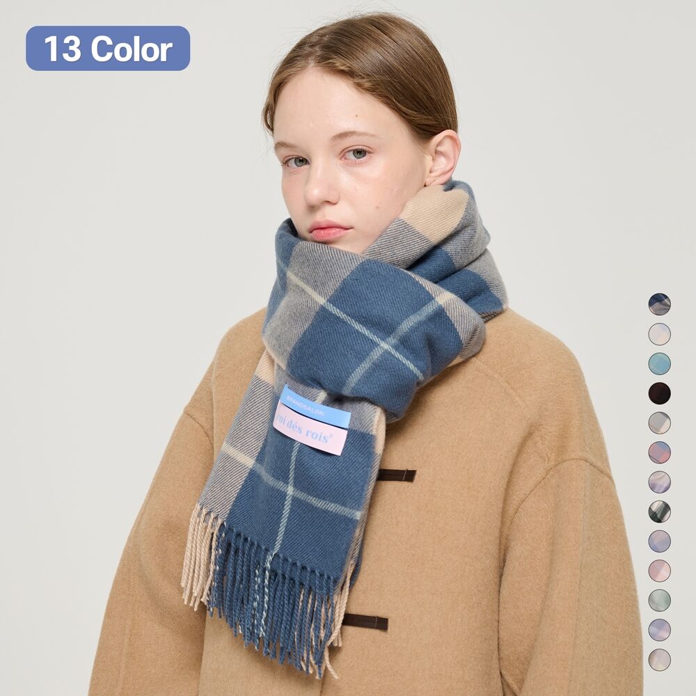 マフラー・ストール ALLINCOMPLETE Tartan Check Muffler (2 Colors) Designer fashion, Seoul-fully created | W Concept