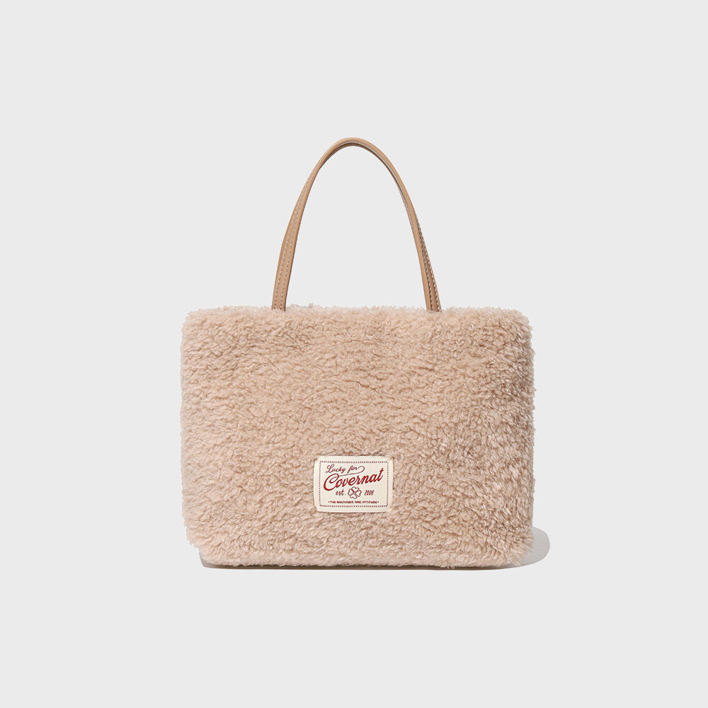FLOWER BOUCLE CROSSED BODY BAG-CREAM - 감도 깊은 취향 셀렉트