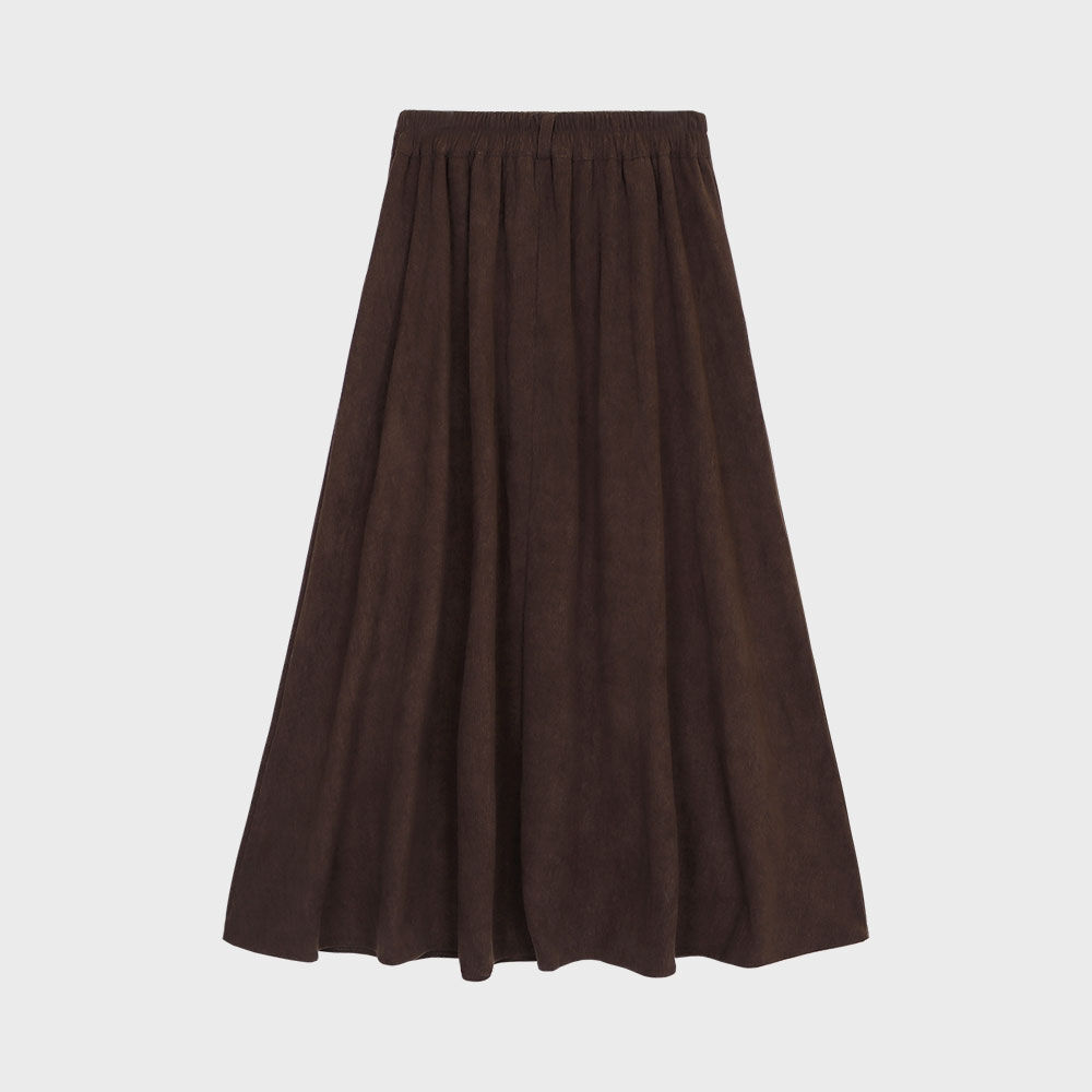 【LOULOUSEOUL】Unbar Frill Maxi Skirt (Brown) Unbar Frill Maxi Skirt (Brown) - 감도 깊은 취향 셀렉트샵 29CM