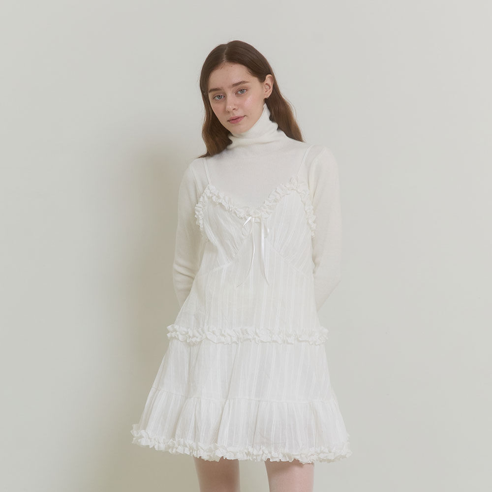 3차] LISIANTHIUS PINTUCK PLEATS DRESS_TT5S605IV - 감도 깊은