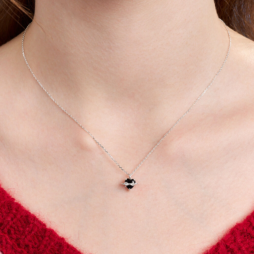 ネックレス・ペンダント TATIANA (SILVER925)Petit Cubic Plump Heart Necklace NZ2032 MUSINSA公式 | TATIANA (SILVER925) Petit Cubic Plump Heart