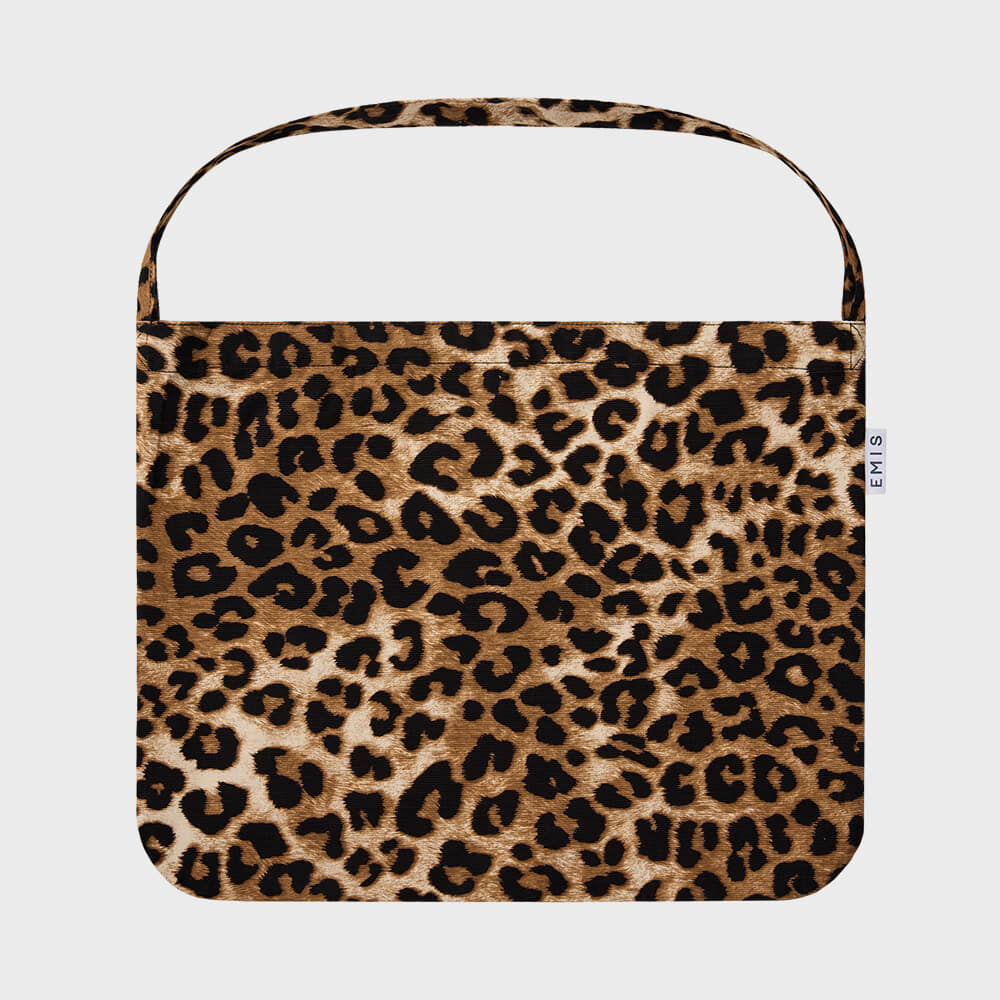 PAINTING FLOWER ECO BAG-SANDY BROWN - 감도 깊은 취향 셀렉트