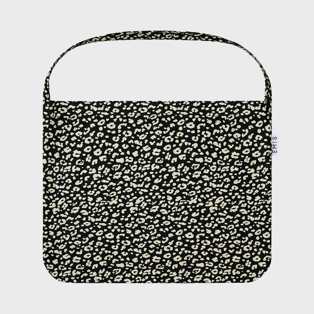 ★EMS★ CROPPED LOGO COTTON ECO BAGECRU CROPPED LOGO COTTON ECO BAG-BLUE - EMIS