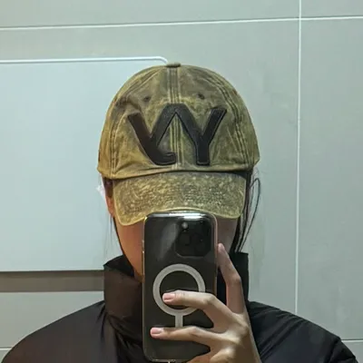 ● OPEN YY ● YY COTTON BALL CAP (YELLOWISH BROWN) OPEN YY
