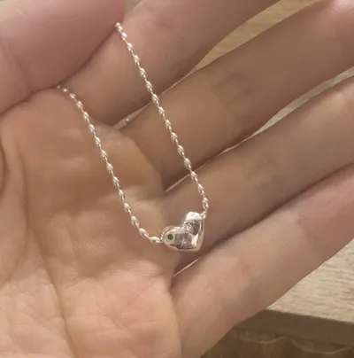 ネックレス・ペンダント TATIANA SILVER925 Petit Cubic Plump Heart Necklace NZ2032 50 MUSINSA | TATIANA (SILVER925) Petit Cubic Plump Heart