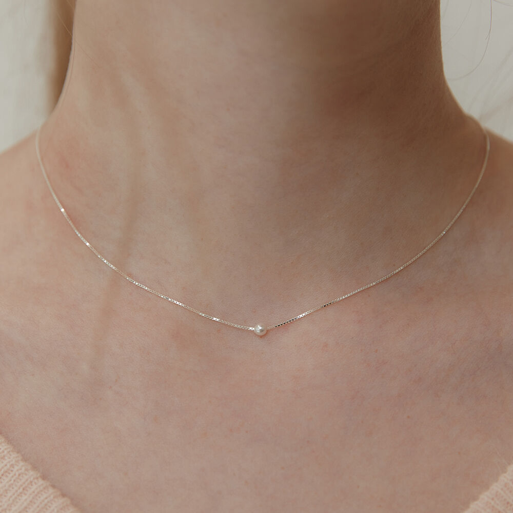 韓国ブランド [ENGBROX] PETIT HEART NECKLACE シルバー 앵브록스 | petit heart necklace