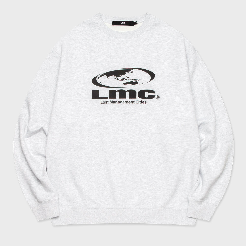 OVAL GLOBE SWEATSHIRT light heather gray - 감도 깊은 취향