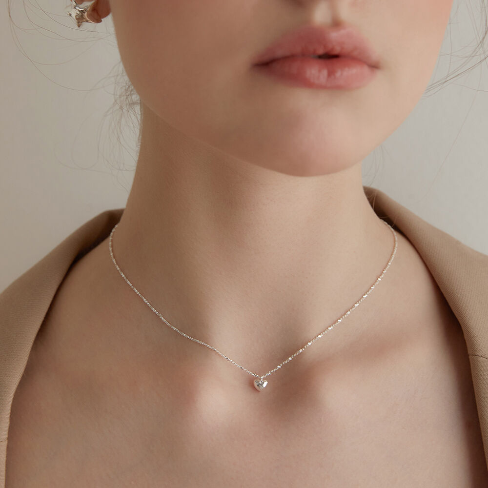 오마이걸 효정 착용][sv925] clover pendant necklace - 감도
