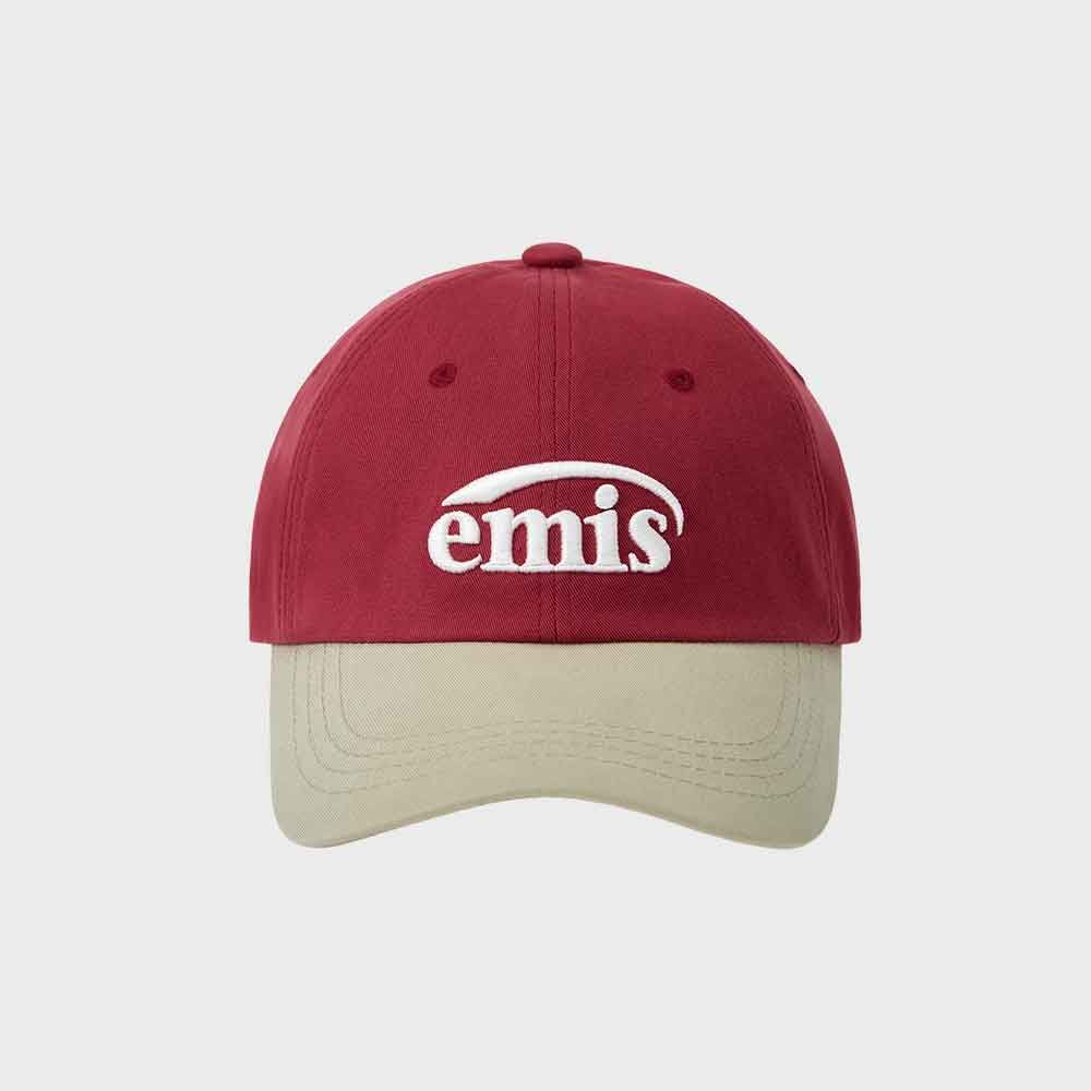 EMIS★韓国人気 [正規品] CORDUROY WAPPEN BALL CAP (RENEWAL) CORDUROY WAPPEN BALL CAP (RENEWAL)-CREAM - EMIS