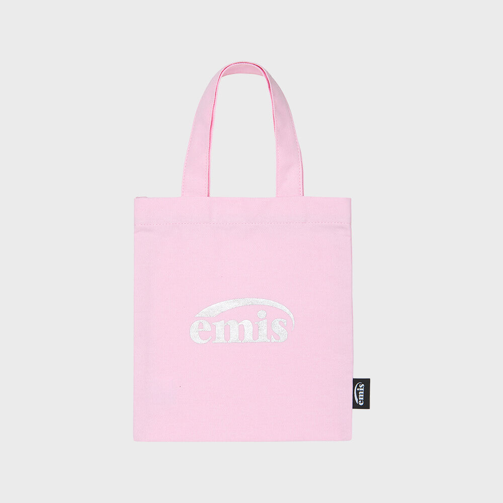 【EMIS】★ 韓国 ★ SILVER LOGO MINI ECO BAG ★ 4 COLOR SILVER LOGO MINI ECO BAG-NAVY - EMIS