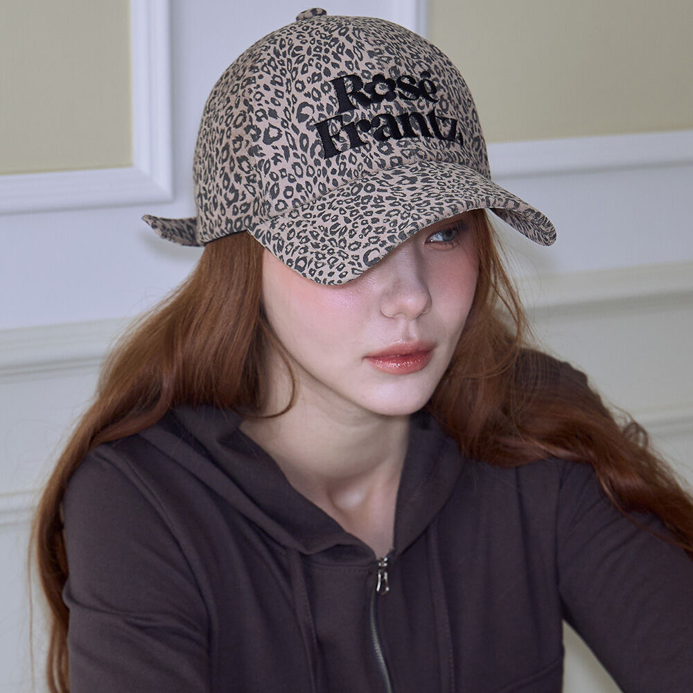 【Rosefrantz】Rose Leopard Ball Cap ★韓国人気★追跡付 Rose Leopard Ball Cap [Brown] - 감도 깊은 취향 셀렉트샵 29CM