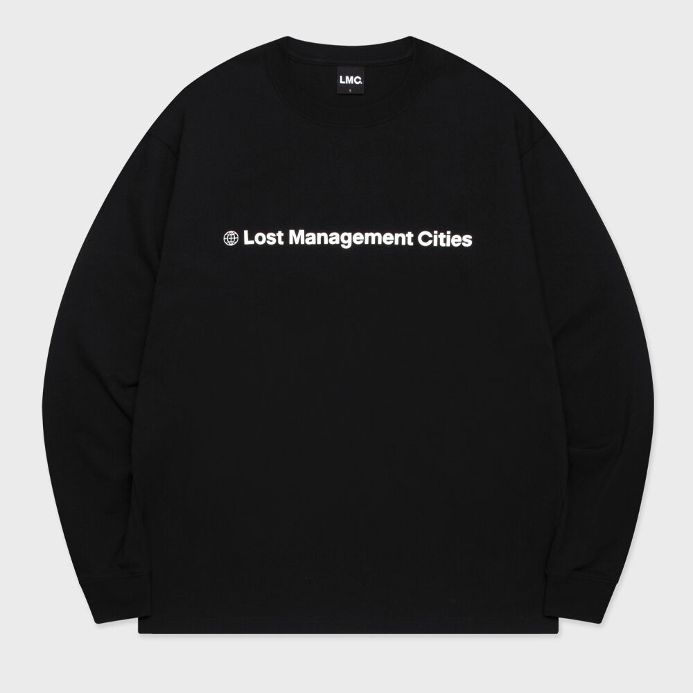 【LMC】 韓国★SIGNATURE GLOBE LONG SLV TEE LMC Signature Globe Long Slv Tee - Light Heather Gray