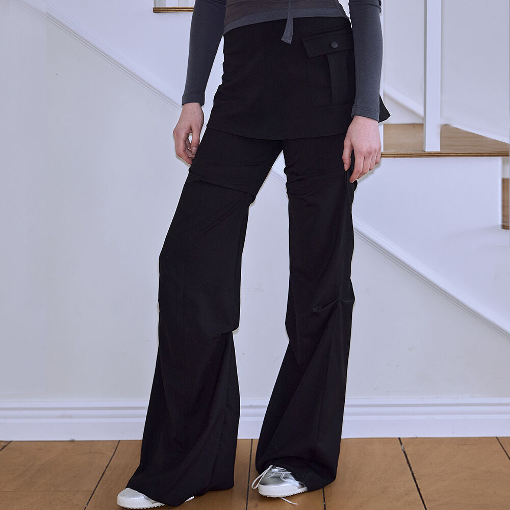 パンツ LMC WM SKIRT LAYRED SHIRRING SWEAT PANTS WM SKIRT LAYRED SHIRRING SWEAT PANTS charcoal - LMC | 60