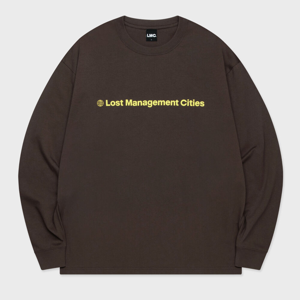 ★ LMC★ SIGNATURE GLOBE LONG SLV TEE light heather gray 0L LMC Signature Globe Long Slv Tee - Light Heather Gray