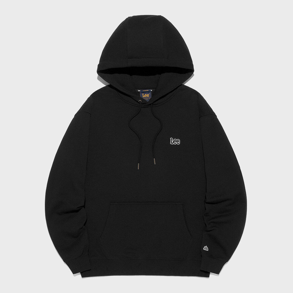 スウェット・トレーナー YESEYESEE YES Washed Single Hoodie Charcoal YS241TTSLT03CHA yeseyesee [7/22 순차발송]Arch Logo Hoodie - Black