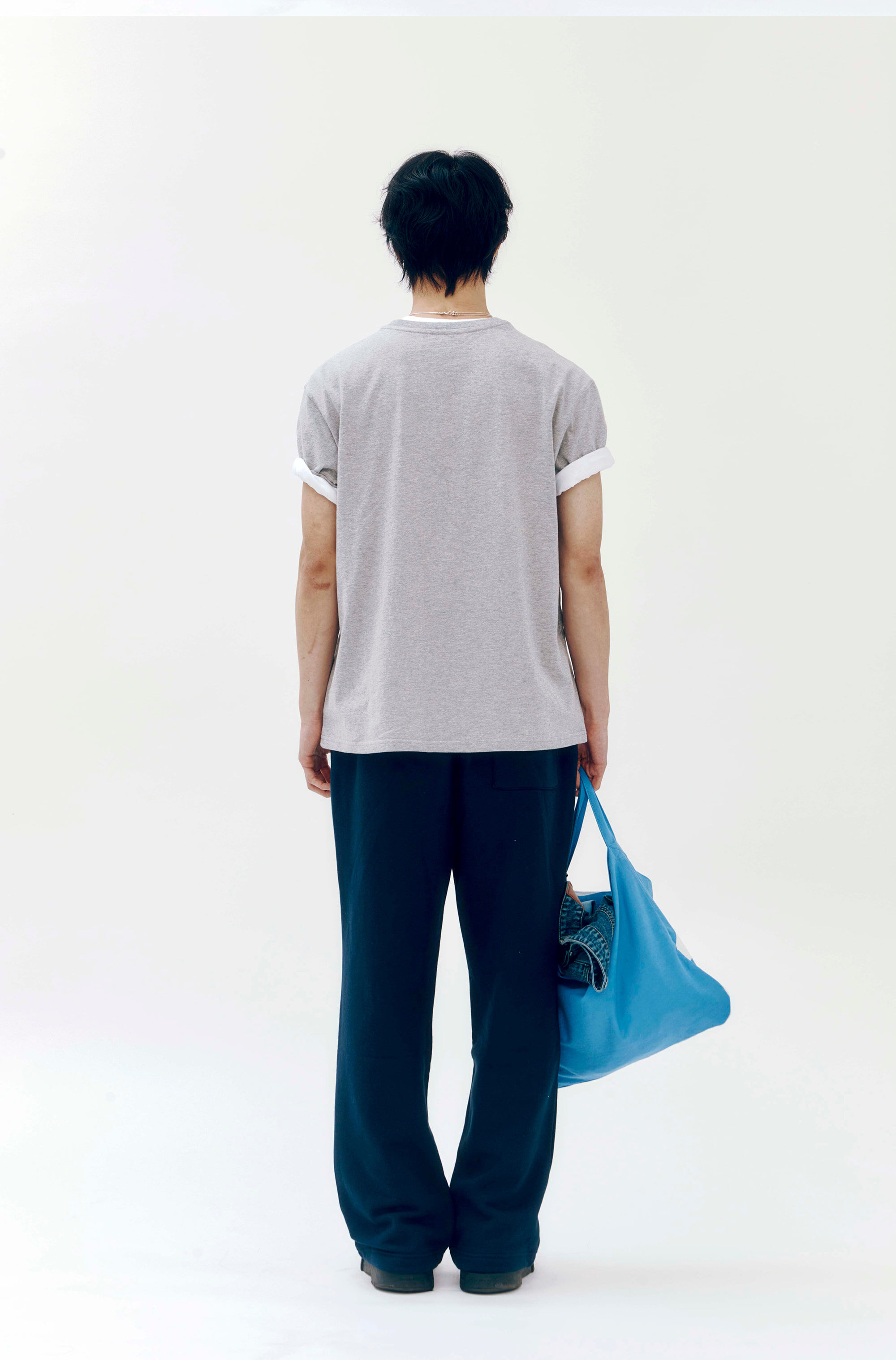 CROPPED LOGO COTTON ECO BAG-BLUE - 감도 깊은 취향 셀렉트샵 29CM