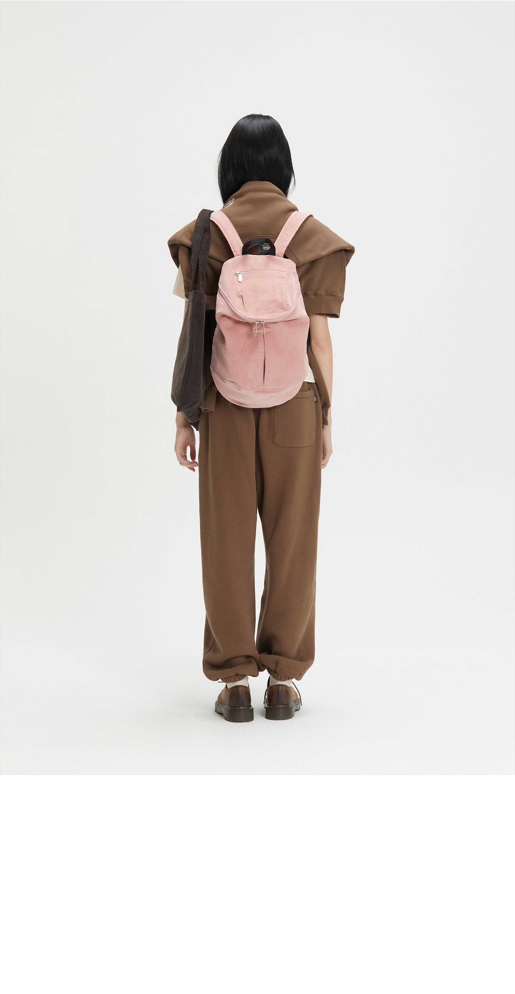 バックパック・リュック emis CORDUROY ZIP AROUND BACKPACKBEIGE CORDUROY ZIP AROUND BACKPACK-PINK - 감도 깊은 취향 셀렉트샵 29CM