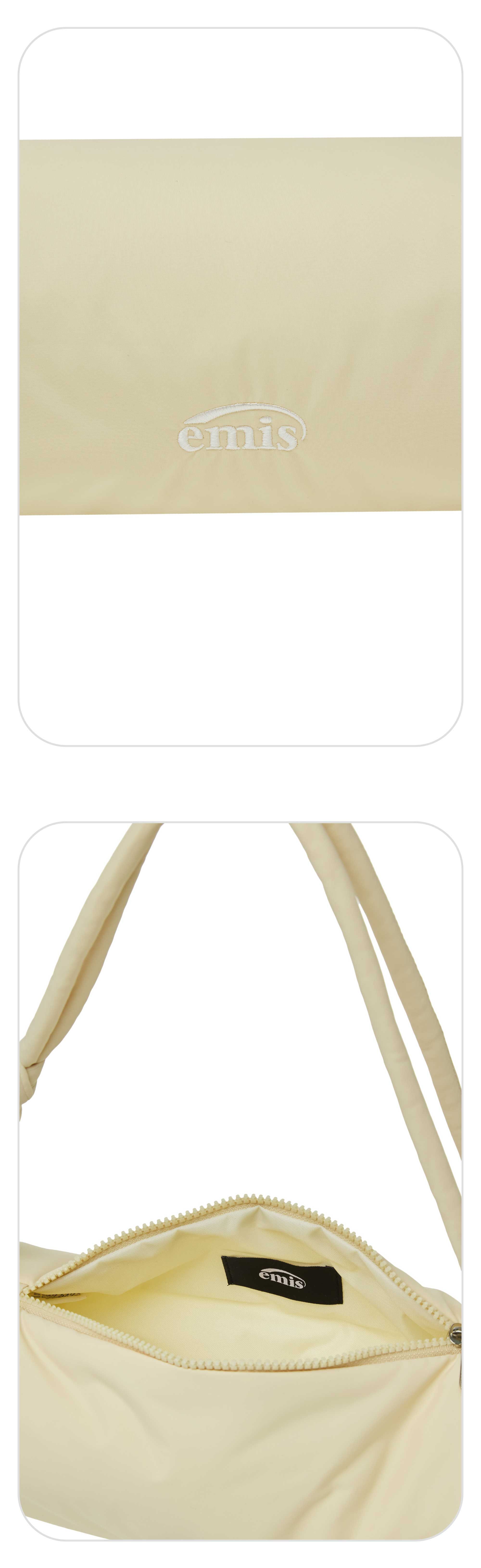 【EMIS】PUFFER BARREL BAG BEIGE PUFFER BARREL BAG-BEIGE - EMIS