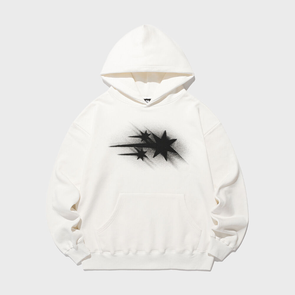 BBD Sprayed Custom Hoodie Gildan Ver. (White) - 감도 깊은