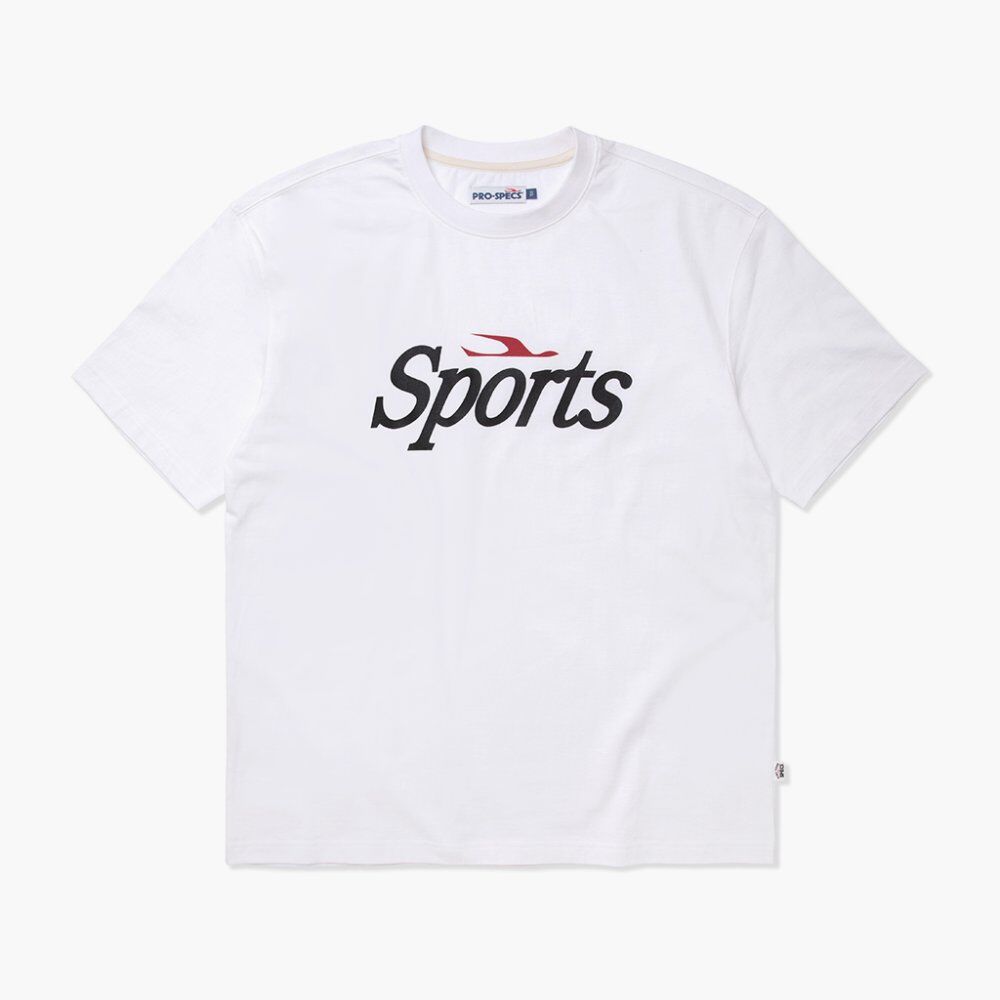 SPORTS LOGO SHORT SLEEVES WHTE - 감도 깊은 취향 셀렉트샵 29CM