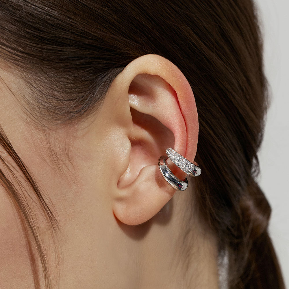 SILVER925) Dot Cubic Mini Hoop Earring EC1942 - 감도 깊은