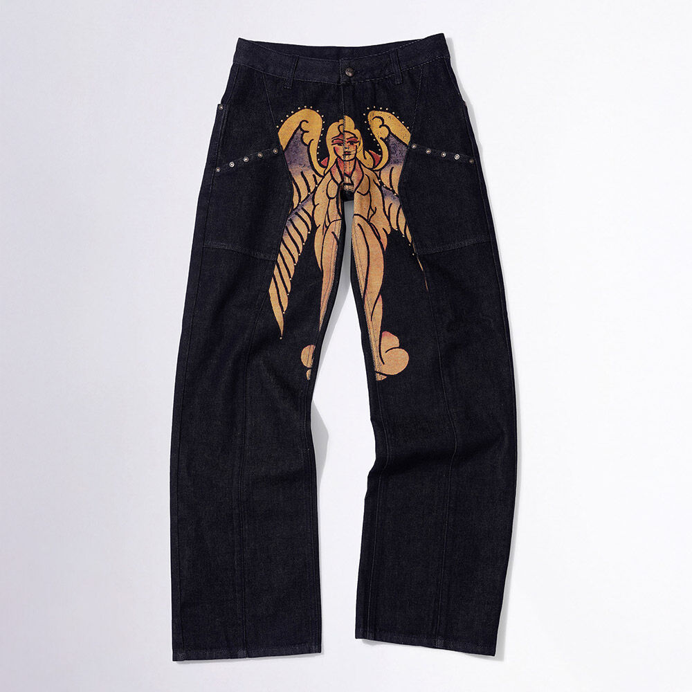 [YEEL] YEEL SIDE CUBIC DENIM PANTS ★大人気★ MUSINSA | L.E.E.Y YEEL SIDE CUBIC DENIM PANTS BLACK